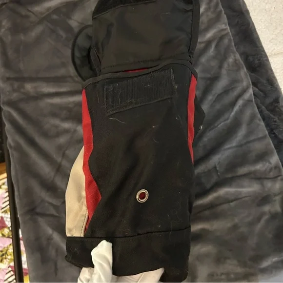 LL BEAN Messenger & Computer Bag Gently Used Black and Red Vintage - Picture 9 of 13